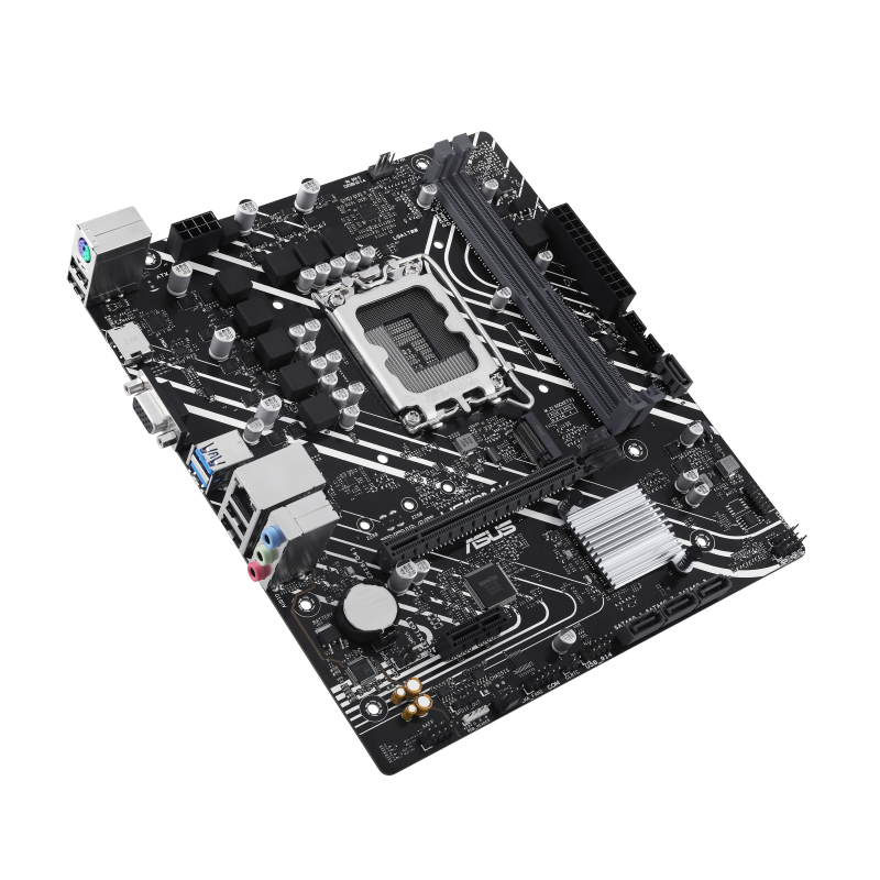 ASUS PRIME H610M-K Motherboard Intel H610 Socket LGA1700 DDR5 micro ATX PCIe 4.0 M.2 - 90MB1GA0-M0EAY0 - 4711387336328