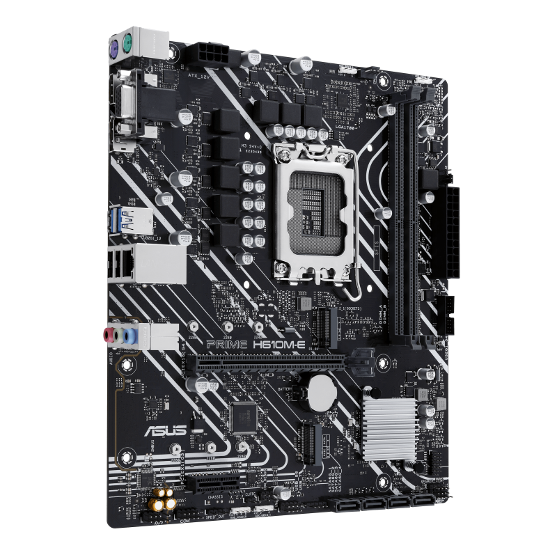ASUS PRIME H610M-E-CSM Motherboard Intel H610 Socket LGA 1700 DDR5 micro ATX PCIe 4.0 M.2 - 90MB1G10-M0EAYC - 4711387259795