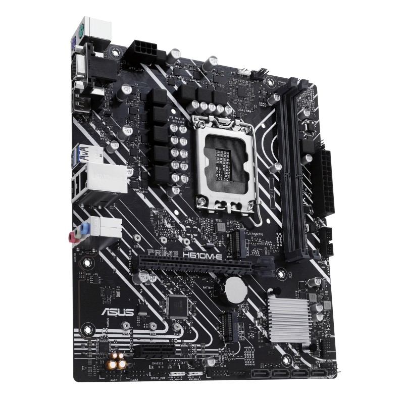 ASUS PRIME H610M-E-CSM Motherboard Intel H610 Socket LGA 1700 DDR5 micro ATX PCIe 4.0 M.2 - 90MB1G10-M0EAYC - 4711387259795