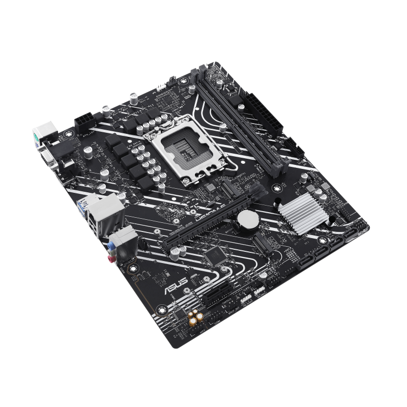 ASUS PRIME H610M-E-CSM Motherboard Intel H610 Socket LGA 1700 DDR5 micro ATX PCIe 4.0 M.2 - 90MB1G10-M0EAYC - 4711387259795