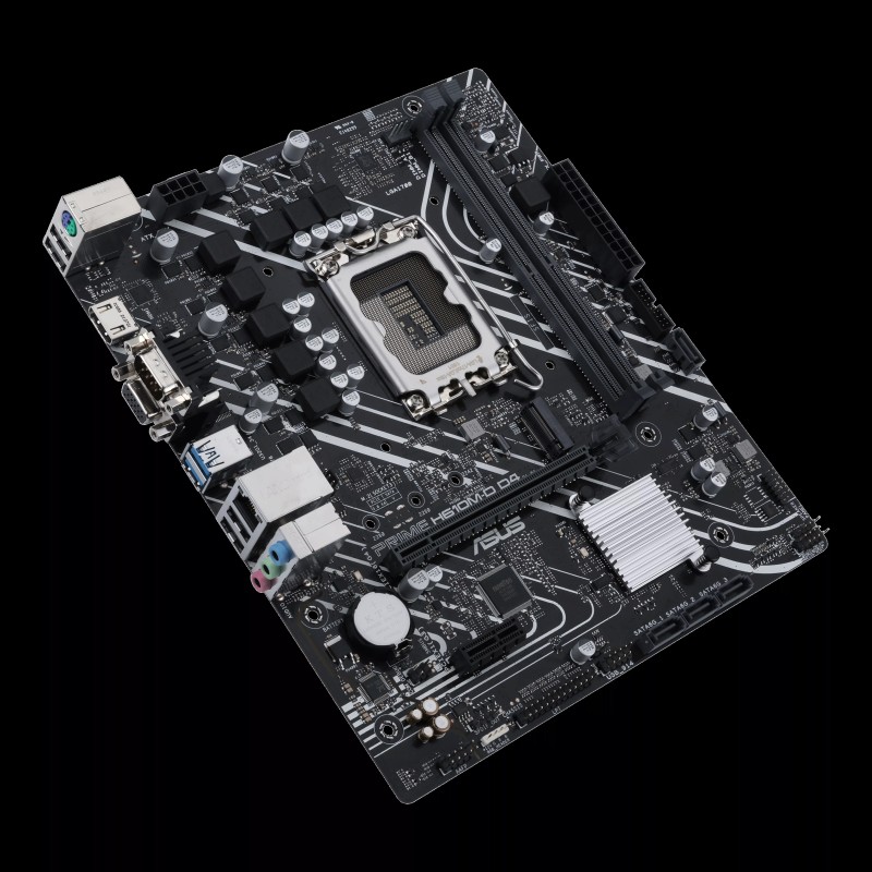ASUS PRIME H610M-D D4 Motherboard Intel H610 Socket LGA 1700 DDR4 micro ATX PCIe 4.0 M.2 - 90MB1A00-M0EAY0 - 4711081540489