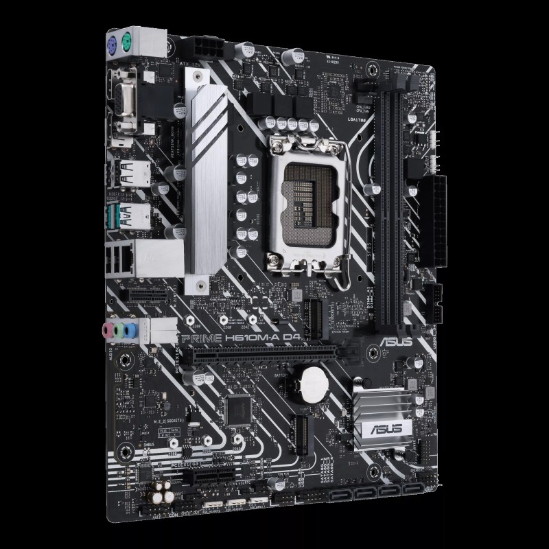 ASUS PRIME H610M-A D4-CSM Motherboard Intel H610 Socket LGA 1700 DDR4 micro ATX PCIe 4.0 M.2 - 90MB19P0-M0EAYC - 4711081514442