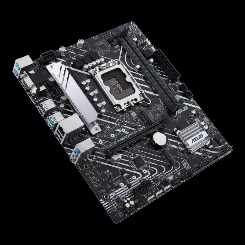 ASUS PRIME H610M-A D4-CSM Motherboard Intel H610 Socket LGA 1700 DDR4 micro ATX PCIe 4.0 M.2 - 90MB19P0-M0EAYC - 4711081514442