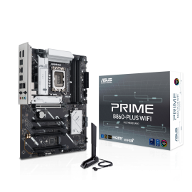ASUS PRIME B860-PLUS WIFI Motherboard Intel B860 Socket LGA 1851 DDR5 ATX PCIe 5.0 M.2 Wi-Fi - 90MB1K50-M0EAY0 - 4711387814697