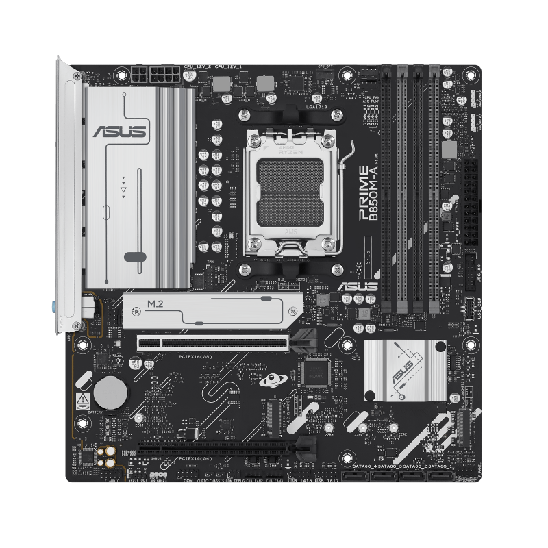 ASUS PRIME B850M-A-CSM Motherboard AMD B850 Socket AM5 DDR5 micro ATX PCIe 5.0 M.2 - 90MB1LQ0-M0EAYC - 4711636054720