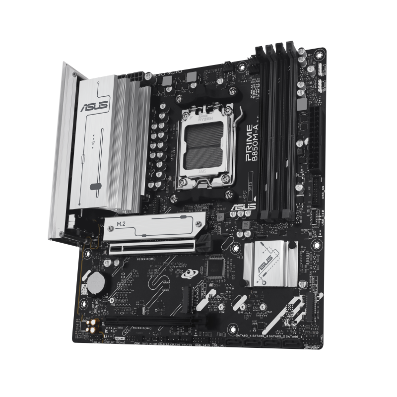 ASUS PRIME B850M-A-CSM Motherboard AMD B850 Socket AM5 DDR5 micro ATX PCIe 5.0 M.2 - 90MB1LQ0-M0EAYC - 4711636054720
