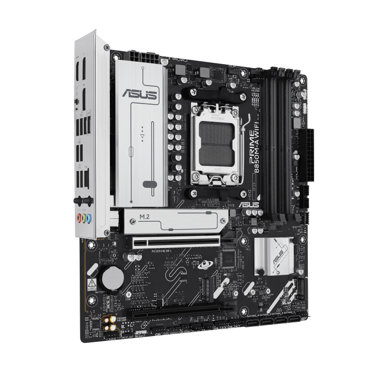 ASUS PRIME B850M-A WIFI Motherboard AMD B850 Socket AM5 DDR5 micro ATX PCIe 5.0 M.2 Wi-Fi - 90MB1LN0-M0EAY0 - 4711636051125