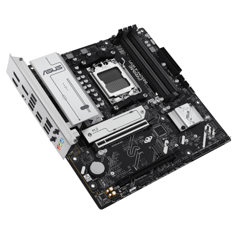 ASUS PRIME B850M-A WIFI Motherboard AMD B850 Socket AM5 DDR5 micro ATX PCIe 5.0 M.2 Wi-Fi - 90MB1LN0-M0EAY0 - 4711636051125