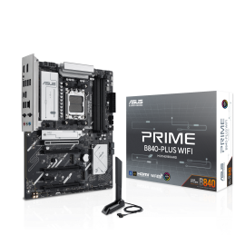 ASUS PRIME B840-PLUS WIFI Motherboard AMD B840 Socket AM5 DDR5 ATX PCIe 4.0 M.2 Wi-Fi - 90MB1IZ0-M0EAY0 - 4711387797273