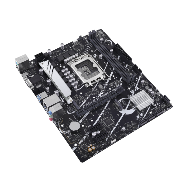 ASUS PRIME B760M-K D4 Motherboard Intel B760 Socket LGA 1700 DDR4 micro ATX PCIe 4.0 M.2 - 90MB1DS0-M1EAY0 - 4711387006917