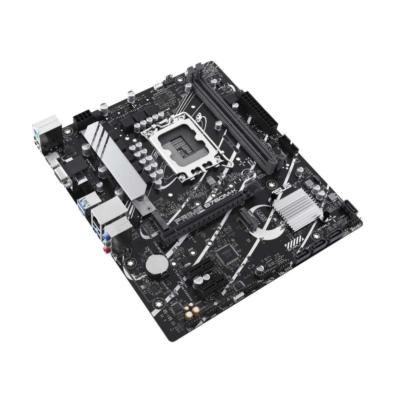 ASUS PRIME B760M-K Motherboard Intel B760 Socket LGA 1700 DDR5 micro ATX PCIe 4.0 M.2 - 90MB1FI0-M1EAY0 - 4711387198506