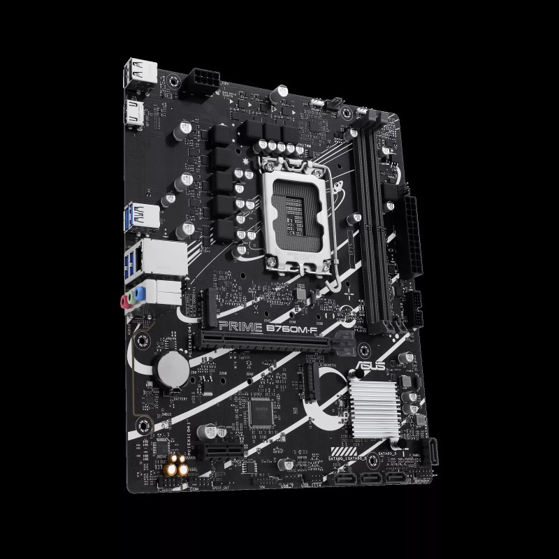 ASUS PRIME B760M-F Motherboard Intel B760 Socket LGA 1700 DDR5 micro ATX PCIe 4.0 M.2 - 90MB1IK0-M0EAY0 - 4711387598658