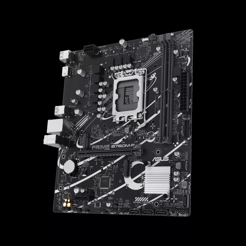ASUS PRIME B760M-F Motherboard Intel B760 Socket LGA 1700 DDR5 micro ATX PCIe 4.0 M.2 - 90MB1IK0-M0EAY0 - 4711387598658