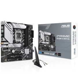 ASUS PRIME B760M-A WIFI D4 Motherboard Intel B760 Socket LGA 1700 DDR4 micro ATX PCIe 4.0 M.2 Wi-Fi - 90MB1CX0-M1EAY0 - 4711081982661