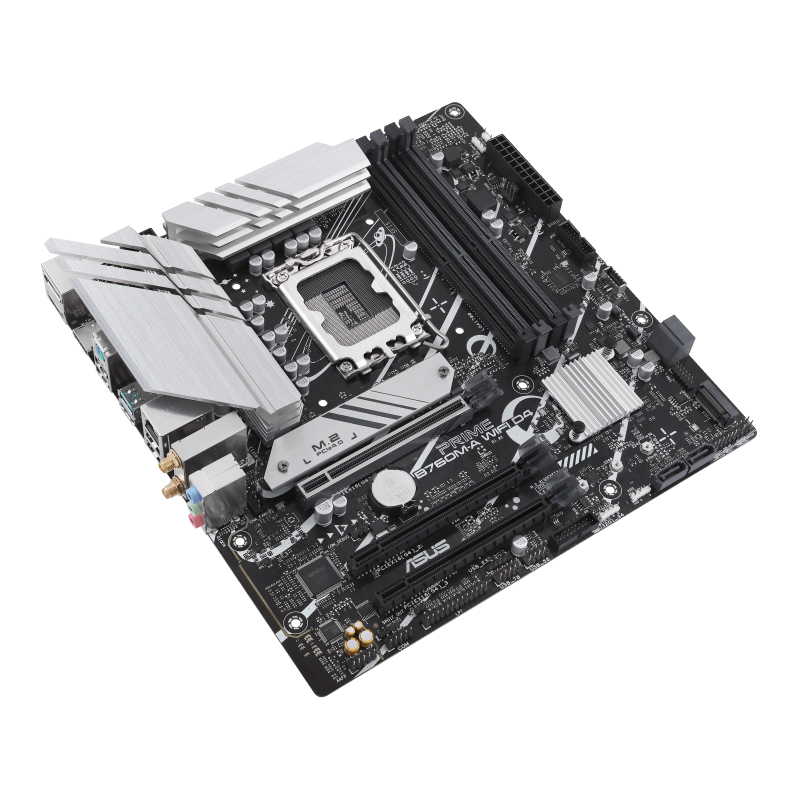 ASUS PRIME B760M-A WIFI D4 Motherboard Intel B760 Socket LGA 1700 DDR4 micro ATX PCIe 4.0 M.2 Wi-Fi - 90MB1CX0-M1EAY0 - 4711081982661
