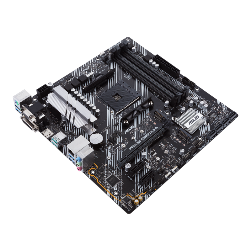 ASUS PRIME B550M-A Motherboard AMD B550 Socket AM4 DDR4 micro ATX PCIe 4.0 M.2 - 90MB14I0-M0EAY0 - 4718017755528