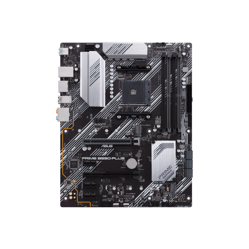 ASUS PRIME B550-PLUS Motherboard AMD B550 Socket AM4 DDR4 ATX PCIe 4.0 M.2 - 90MB14U0-M0EAY0 - 4718017782340