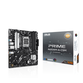 ASUS PRIME A620AM-A-CSM Motherboard AMD A620A Socket AM5 DDR5 micro ATX PCIe 4.0 M.2 - 90MB1MY0-M0EAYC - 4711636234405