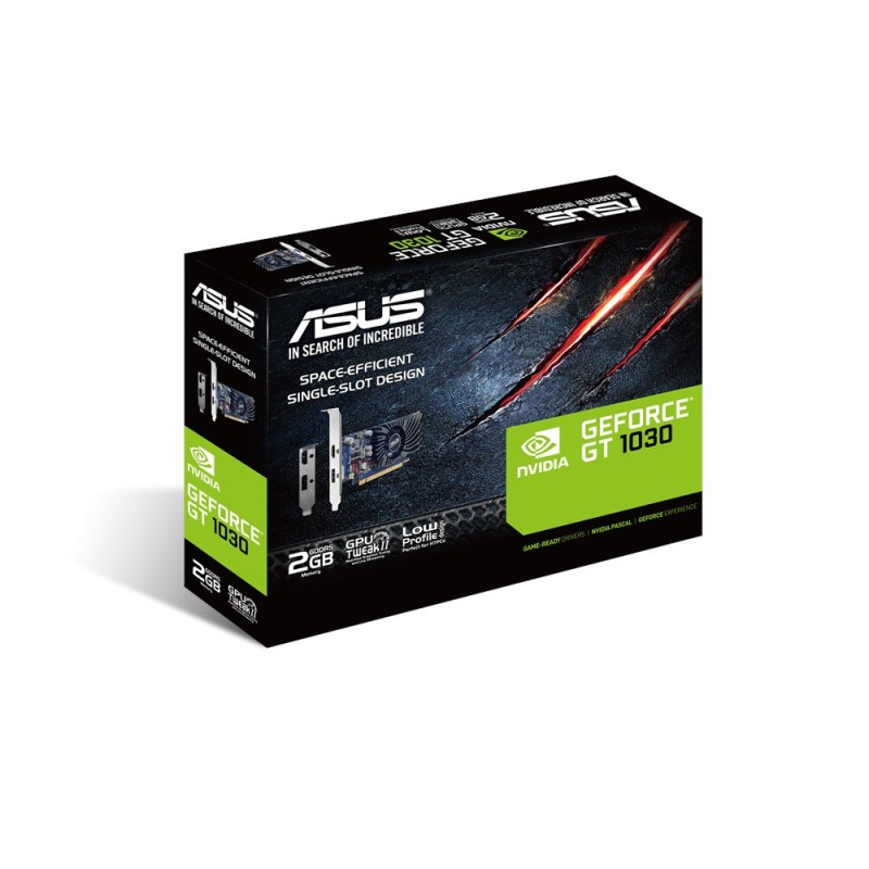 ASUS GeForce GT 1030 Placa Gráfica 2GB GDDR5 64-bit PCIe 3.0 - 90YV0AT2-M0NA00 - 4712900910223