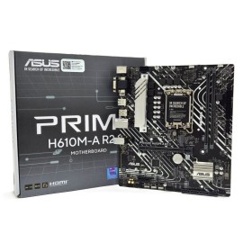 ASUS PRIME H610M-A R2.0 Motherboard Intel H610 Socket LGA1700 DDR5 micro ATX PCIe 4.0 M.2 - 90MB1MJ0-M0EAY0 - 4711636038423