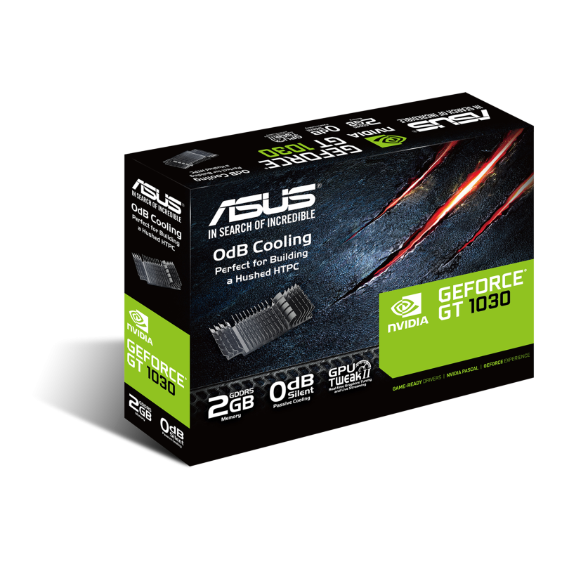 ASUS GeForce GT 1030 Placa Gráfica 2GB GDDR5 64-bit PCIe 3.0 - 90YV0AT0-M0NA00 - 4712900743333