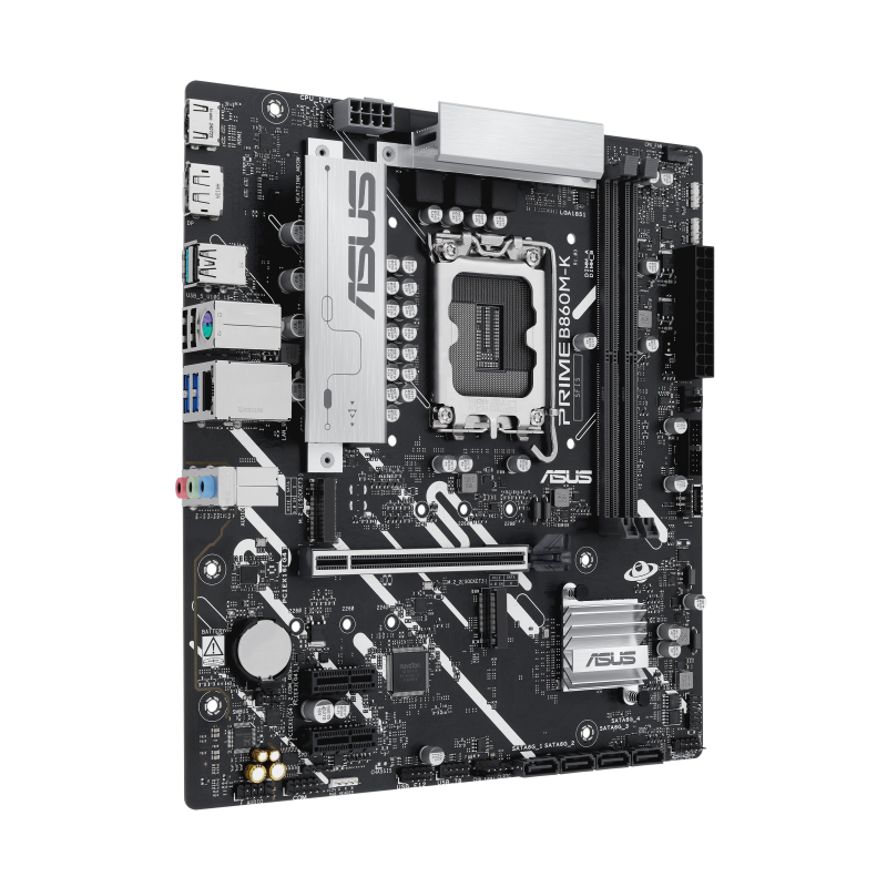 ASUS PRIME B860M-K Motherboard Intel B860 Socket LGA 1851 DDR5 micro ATX PCIe 5.0 M.2 - 90MB1JT0-M0EAY0 - 4711387808498
