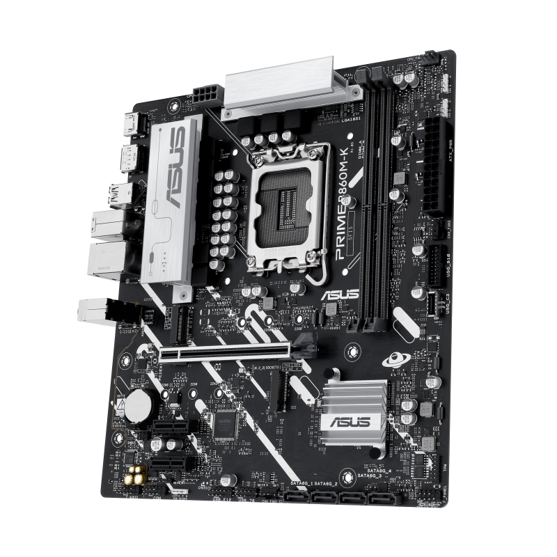 ASUS PRIME B860M-K Motherboard Intel B860 Socket LGA 1851 DDR5 micro ATX PCIe 5.0 M.2 - 90MB1JT0-M0EAY0 - 4711387808498