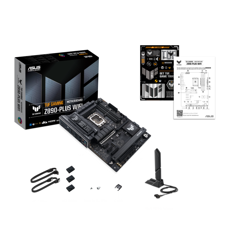 ASUS TUF GAMING Z890-PLUS WIFI Motherboard Intel Z890 Socket LGA 1851 DDR5 ATX PCIe 5.0 M.2 Wi-Fi - 90MB1IQ0-M0EAY0 - 4711387763926