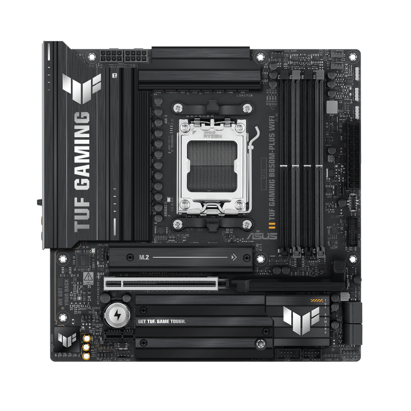 ASUS TUF GAMING B850M-PLUS WIFI Motherboard AMD B850 Socket AM5 DDR5 micro ATX PCIe 5.0 M.2 Wi-Fi - 90MB1IY0-M0EAY0 - 4711387764916
