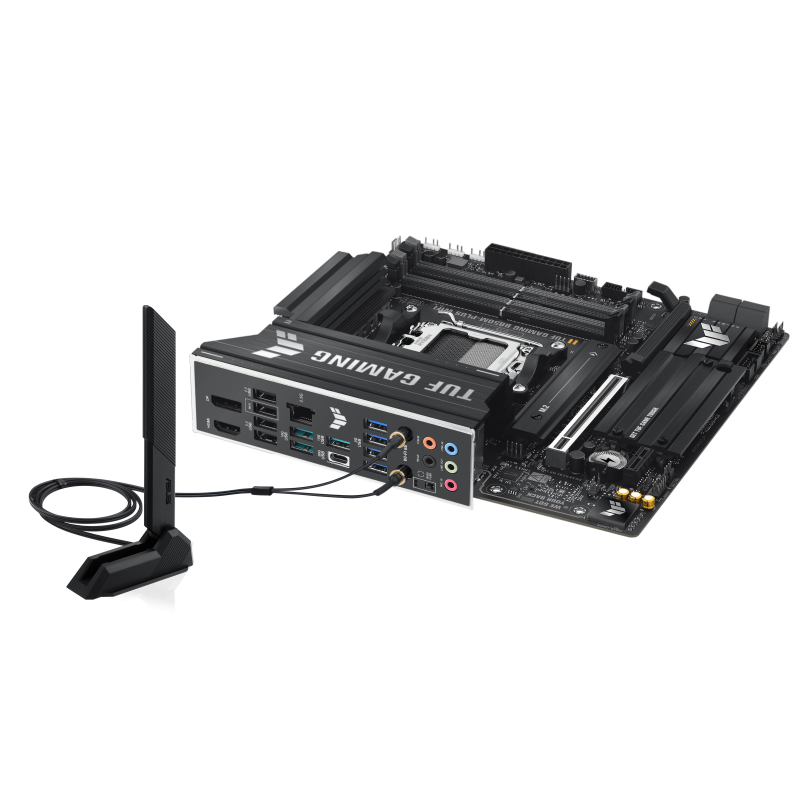 ASUS TUF GAMING B850M-PLUS WIFI Motherboard AMD B850 Socket AM5 DDR5 micro ATX PCIe 5.0 M.2 Wi-Fi - 90MB1IY0-M0EAY0 - 4711387764916