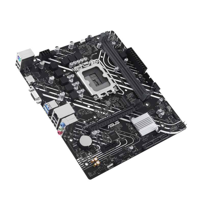 ASUS PRIME H610M-K ARGB Motherboard Intel H610 Socket LGA 1700 DDR5 micro ATX PCIe 4.0 M.2 - 90MB1G90-M0EAY0 - 4711387313350