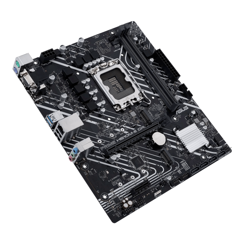 ASUS PRIME H610M-E D4-CSM Motherboard Intel H610 Socket LGA 1700 DDR4 micro ATX PCIe 4.0 M.2 - 90MB19N0-M1EAYC - 4711081514800