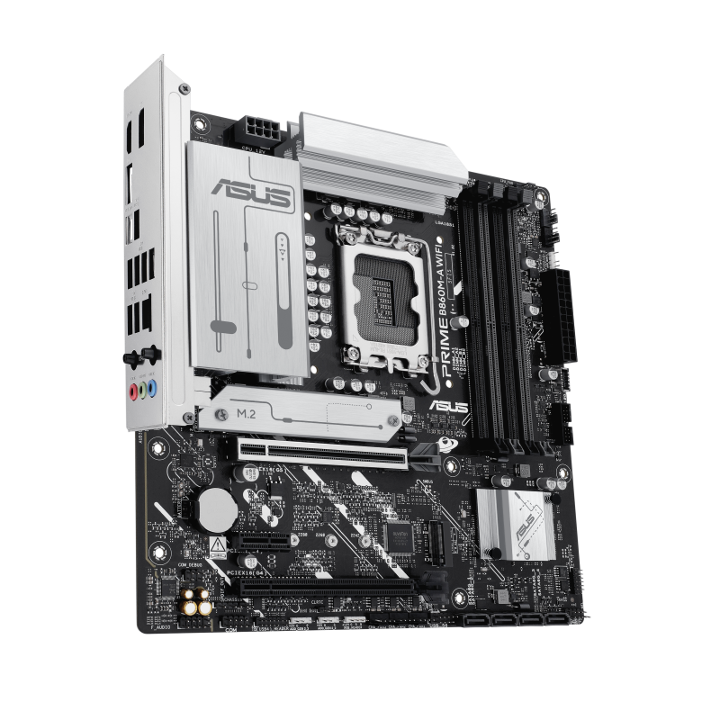 ASUS PRIME B860M-A WIFI Motherboard Intel B860 Socket LGA 1851 DDR5 micro ATX PCIe 5.0 M.2 Wi-Fi - 90MB1JY0-M0EAY0 - 4711387806289