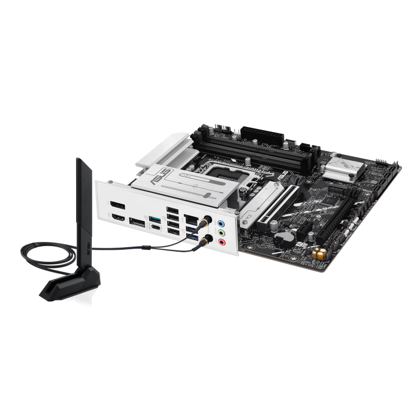 ASUS PRIME B860M-A WIFI Motherboard Intel B860 Socket LGA 1851 DDR5 micro ATX PCIe 5.0 M.2 Wi-Fi - 90MB1JY0-M0EAY0 - 4711387806289