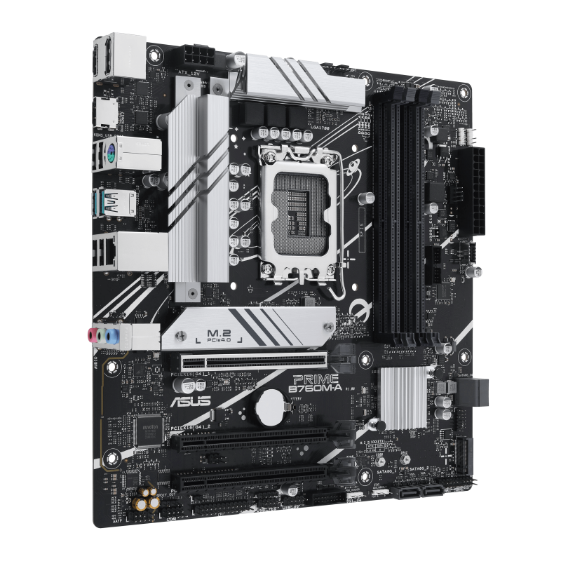 ASUS PRIME B760M-A-CSM Motherboard Intel B760 Socket LGA1700 DDR5 micro ATX PCIe 4.0 M.2 Wi-Fi - 90MB1EK0-M1EAYC - 4711387140710