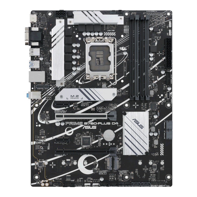 ASUS PRIME B760-PLUS D4 Motherboard Intel B760 Socket LGA1700 DDR4 ATX PCIe 5.0 M.2 - 90MB1CW0-M1EAY0 - 4711081970309