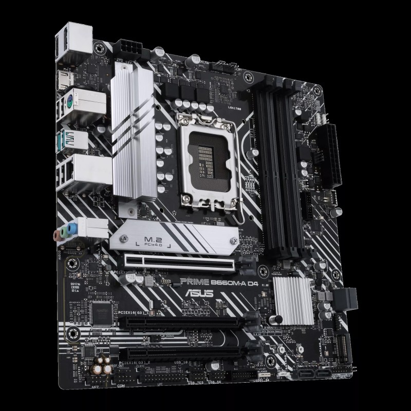 ASUS PRIME B660M-A D4-CSM Motherboard Intel B660 Socket LGA1700 DDR4 micro ATX PCIe 4.0 M.2 - 90MB19K0-M1EAYC - 4711081508045