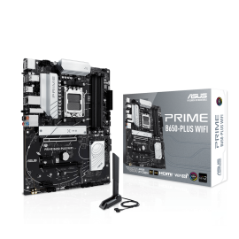 ASUS PRIME B650-PLUS WIFI Motherboard AMD B650 Socket AM5 DDR5 ATX PCIe 5.0 M.2 Wi-Fi - 90MB1KP0-M0EAY0 - 4711387760895