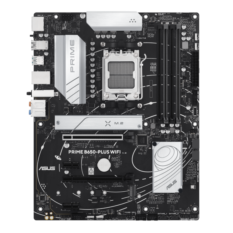 ASUS PRIME B650-PLUS WIFI Motherboard AMD B650 Socket AM5 DDR5 ATX PCIe 5.0 M.2 Wi-Fi - 90MB1KP0-M0EAY0 - 4711387760895