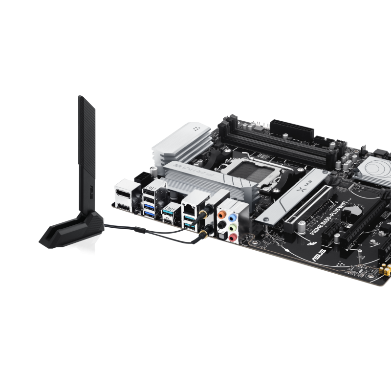 ASUS PRIME B650-PLUS WIFI Motherboard AMD B650 Socket AM5 DDR5 ATX PCIe 5.0 M.2 Wi-Fi - 90MB1KP0-M0EAY0 - 4711387760895