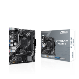 ASUS PRIME A520M-R Motherboard AMD A520 Socket AM4 DDR5 micro ATX PCIe 3.0 M.2 - 90MB1H60-M0EAY0 - 4711387466414