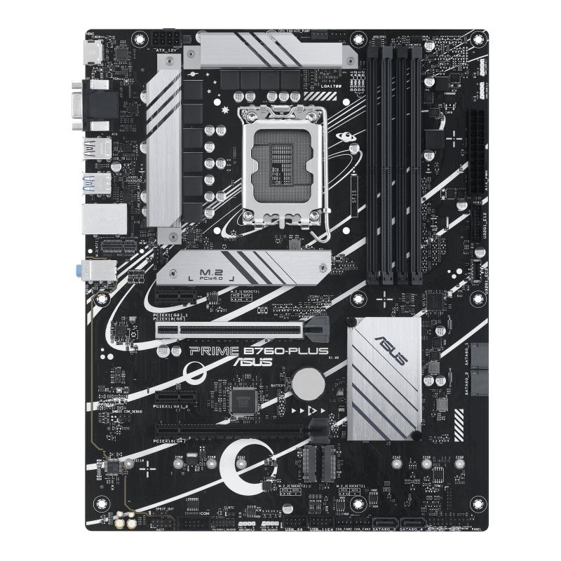 ASUS PRIME B760-PLUS Motherboard Intel B760 Socket LGA 1700 DDR5 ATX PCIe 5.0 M.2 - 90MB1EF0-M1EAY0 - 4711387102985