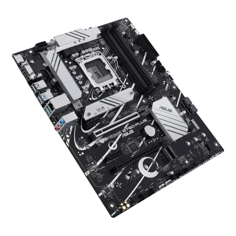 ASUS PRIME B760-PLUS Motherboard Intel B760 Socket LGA 1700 DDR5 ATX PCIe 5.0 M.2 - 90MB1EF0-M1EAY0 - 4711387102985