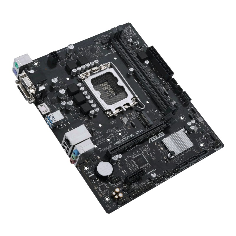 ASUS PRIME H610M-R D4 Motherboard Intel H610 Socket LGA 1700 DDR4 micro ATX PCIe 4.0 M.2 - 90MB1B40-M0ECY0 - 4711081758372