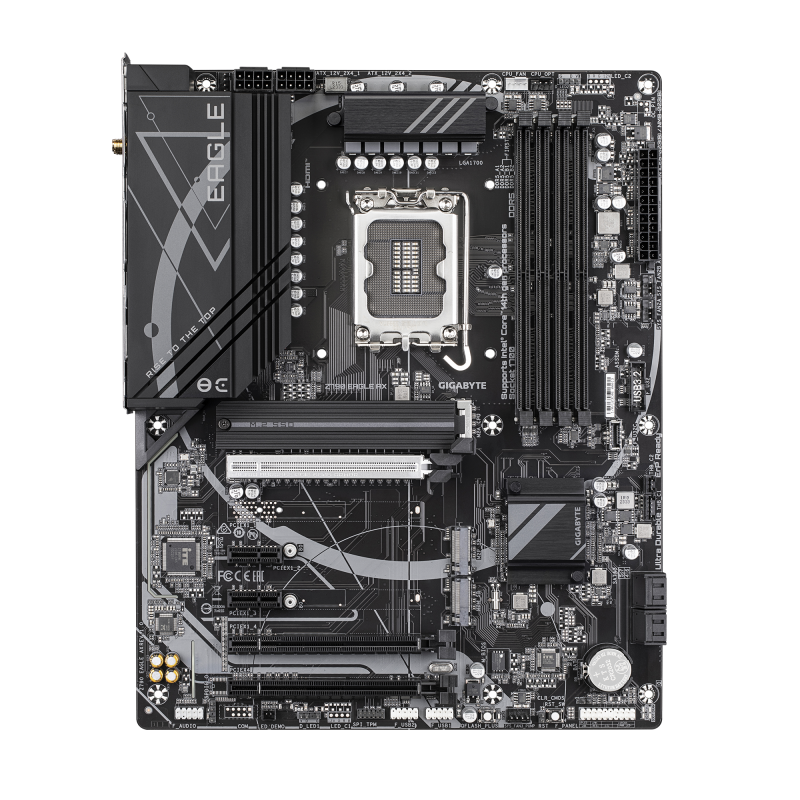 Gigabyte Z790 EAGLE AX Motherboard Intel Z790 Socket LGA 1700 DDR5 ATX PCIe 5.0 M.2 Wi-Fi - 9MZ79EGLX-00-10 - 4719331860998