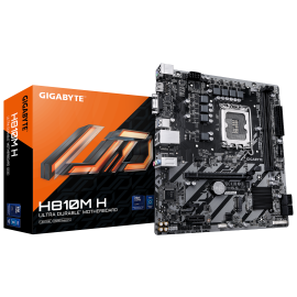 Gigabyte H810M H Motherboard Intel H810 Socket LGA1851 DDR5 micro ATX PCIe 4.0 M.2 - 9MH810MH-00-G10 - 4719331869540