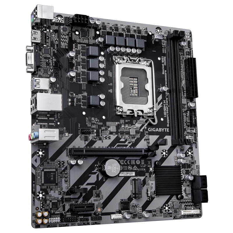 Gigabyte H810M H Motherboard Intel H810 Socket LGA1851 DDR5 micro ATX PCIe 4.0 M.2 - 9MH810MH-00-G10 - 4719331869540