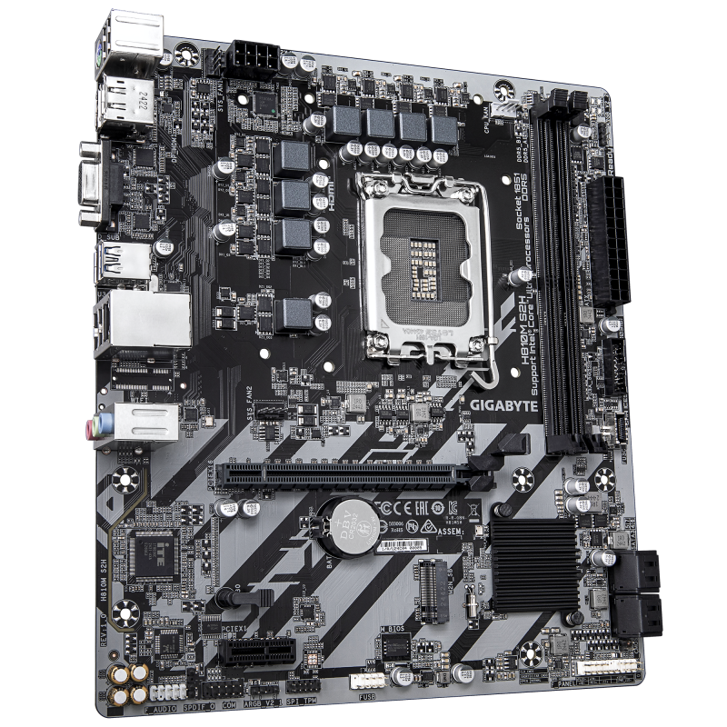 Gigabyte H810M S2H Motherboard Intel H810 Socket LGA1851 DDR5 micro ATX PCIe 4.0 M.2 - 9MH81MSH-00-G10 - 4719331869168