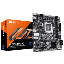 Gigabyte H810M K Motherboard Intel H810 Socket LGA 1851 DDR5 micro ATX PCIe 4.0 M.2 - 9MH810MK-00-G10 - 4719331868697