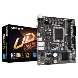 Gigabyte H610M H V2 Motherboard Intel H610 Socket LGA1700 DDR5 micro ATX PCIe 4.0 M.2 - H610M H V2 - 4719331859985